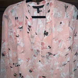 WHBM Top Pretty in Pink Sz 14 L